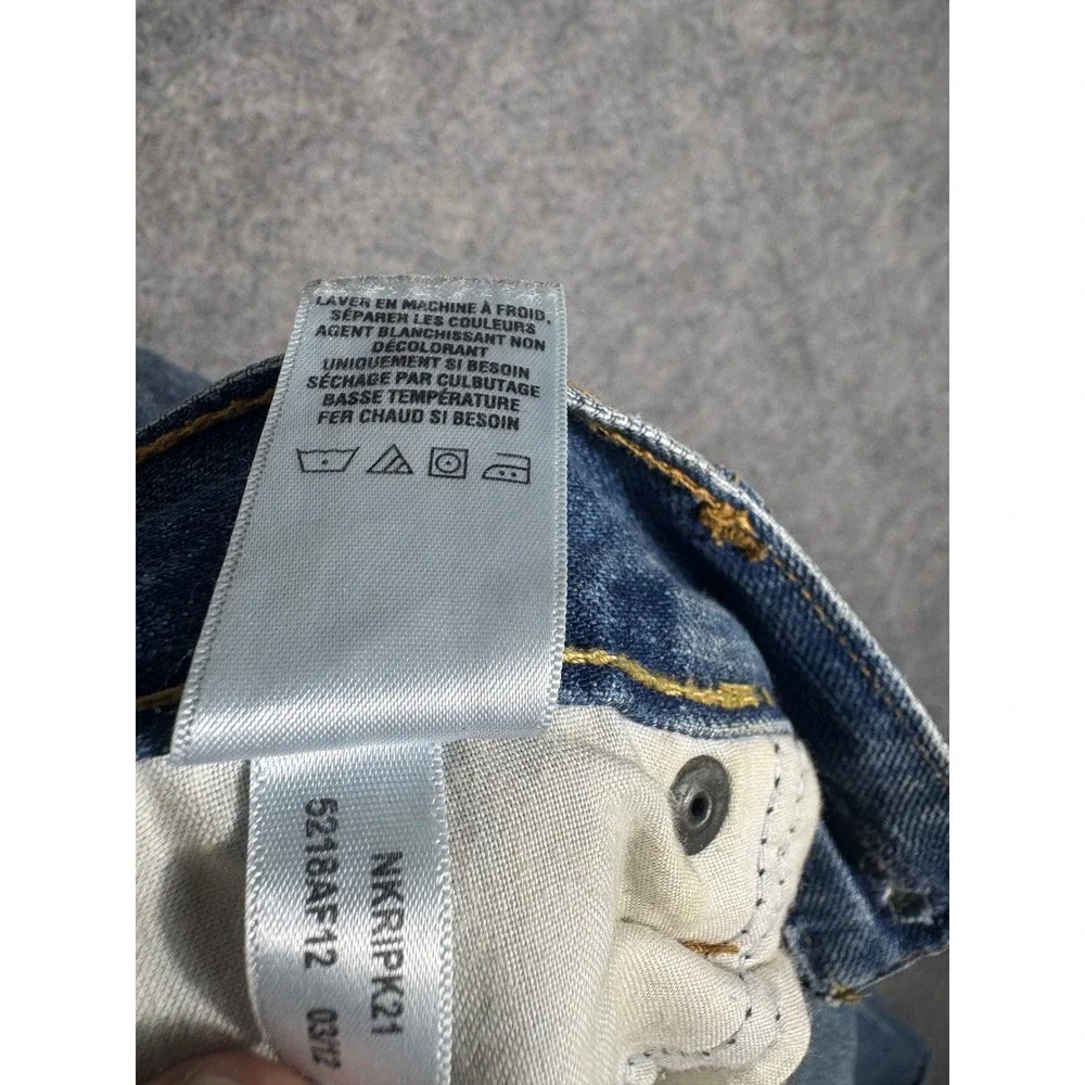 Aeropostale Bowery‎ Slim Straight Distressed Ripped Jeans Mens Size 34x32
